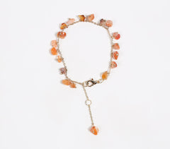 Recycled Brass & Natural Stone Anklet