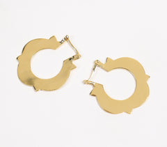 Gold-Toned Recycled Brass Earrings