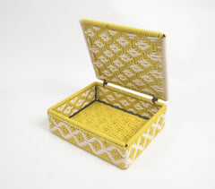 Recycled Cotton Diamond Patterned Handwoven Box