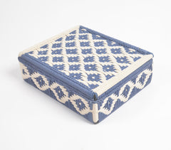 Recycled Cotton Diamond Patterned Handwoven Box