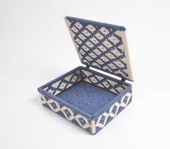 Recycled Cotton Diamond Patterned Handwoven Box Q1
