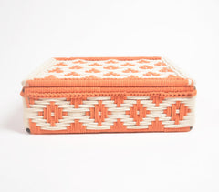 Recycled Cotton Diamond Patterned Handwoven Box Q2
