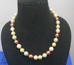 Handmade Multicolor Shell Pearls Necklace