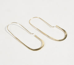 Minimal U-shaped Brass Earrings