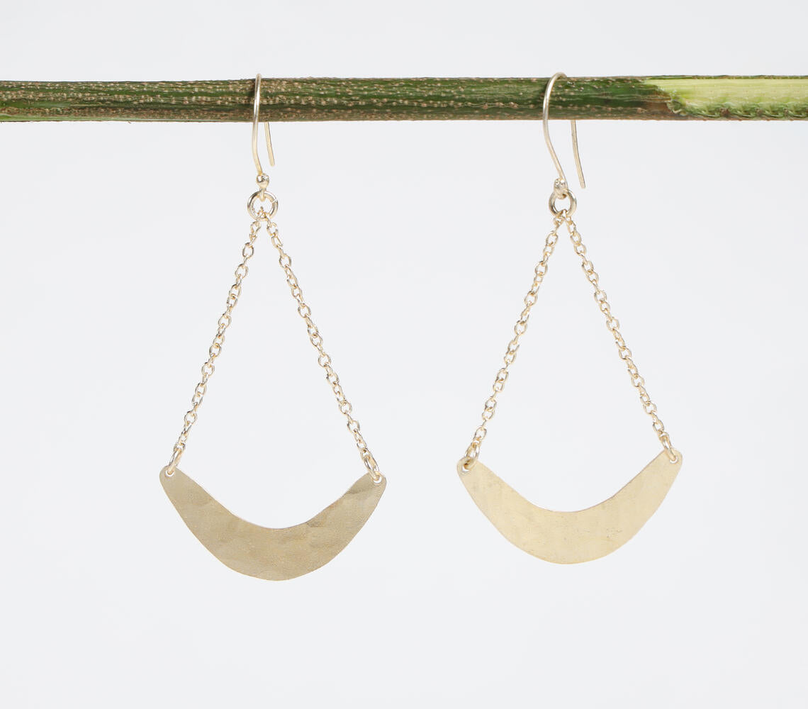 Handmade Brass Cradle Earrings