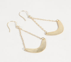Handmade Brass Cradle Earrings
