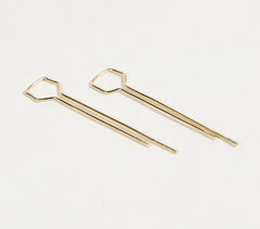 Handmade Minimalistic Brass Earrings