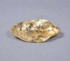 Lacquered Aluminium Golden Trinket Dish