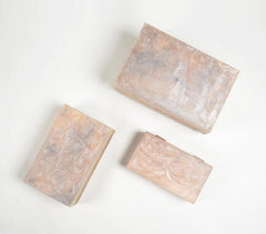 Resin & Wood Jewelry Storage boxes (Set of 3)