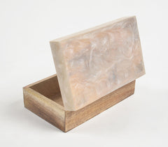 Resin & Wood Jewelry Storage boxes (Set of 3)