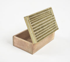 Golden Beaded Jewelry Storage boxes (Set of 3)