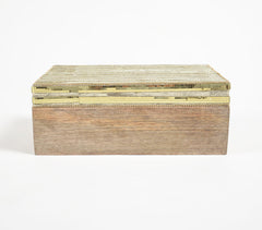 Golden Beaded Jewelry Storage boxes (Set of 3)