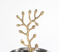 Handcrafted Aluminium Jewelry stand with trinket tray