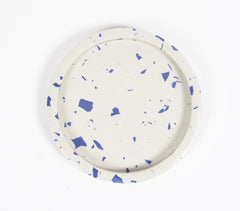 Turned Ink White Stone Trinket Tray