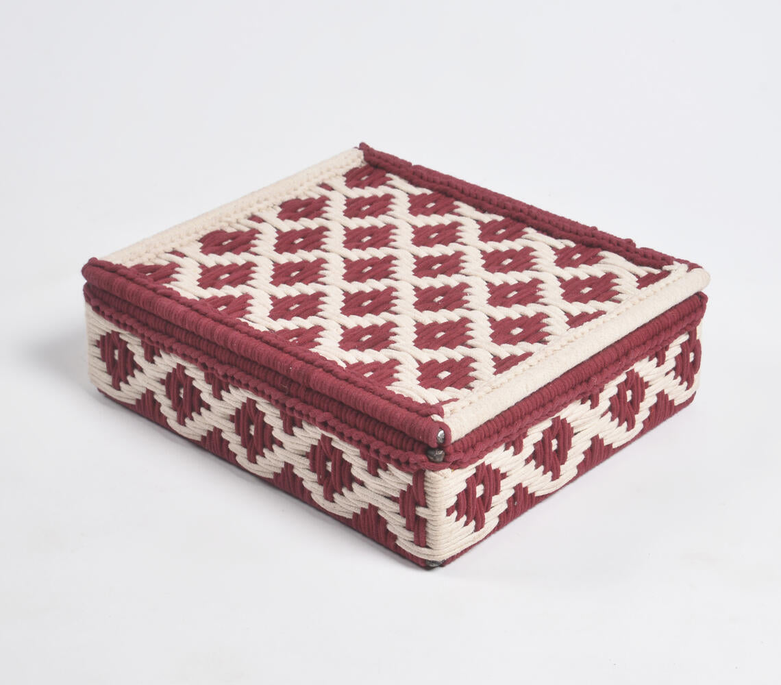 Handwoven Recycled Cotton Monochrome Box
