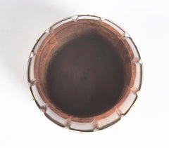 Hand Carved Rosewood Barrel-Shaped Pen Stand