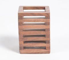 Hand Carved Solid Rosewood Pen Stand