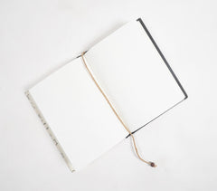 Hand painted astrological virgo sign paper diary