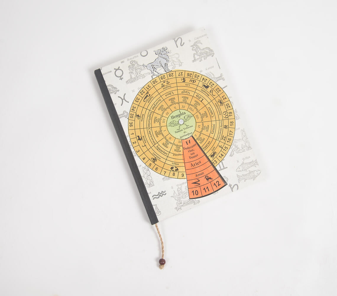 Hand Painted Astrological Aries Sign Paper Diary