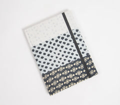 Monotone Printed Patchwork Fabric Diary