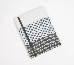 Monotone Printed Patchwork Fabric Diary