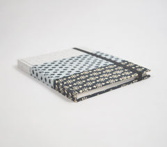 Monotone Printed Patchwork Fabric Diary
