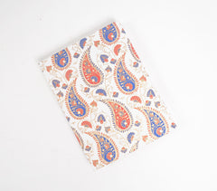 Paisley Printed Handmade Paper Diary Q1