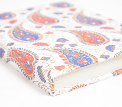 Paisley Printed Handmade Paper Diary Q1