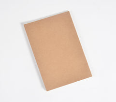 Screen Printed Brown Notebook with Quote Q