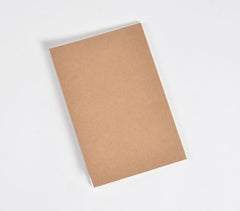 Screen Printed Brown Notebook with Quote