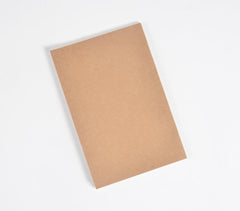 Screen Printed Brown Notebook with Quote Q1