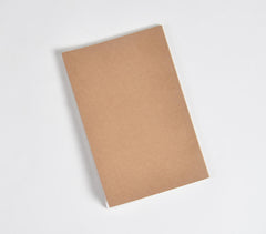 Screen Printed Brown Notebook with Quote Q2