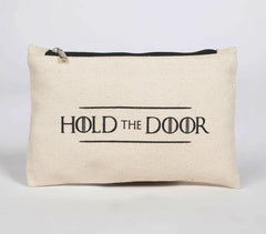 Hold the Door Cotton Canvas Pouch