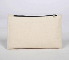 Stay Fancy Cotton Canvas Pouch