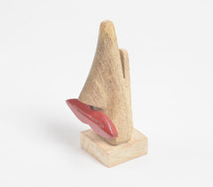 Bold Lips Wooden Spectacle Holder