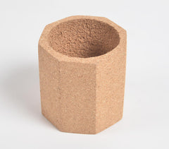 Minimal Hexagonal Prism Cork Pen Holder