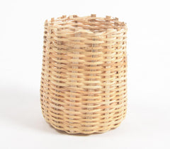 Handwoven Cane Cylindrical Pen Holder