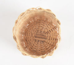 Handwoven Cane Cylindrical Pen Holder