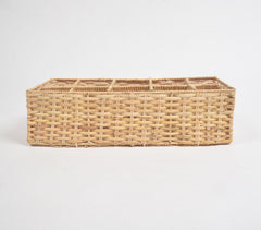 Handwoven Cane Eco-Friendly Table Organiser