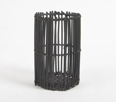 Jet Black Cane Eco-Friendly Pen Stand