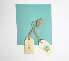 Eco-Friendly Wooden Luggage Tags (Set of 2)