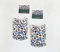 Printed Jaipur Botanical Paper Gift Pouch With 2 Gift Tags