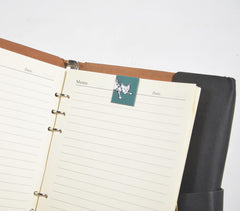 Quirky Cats Green Magnetic Paper Tabs (set of 3)