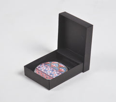 Floral Metal Pocket Copact Mirror