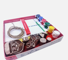 DIY Craft Kit -Block Print your own Snowman Storybook
