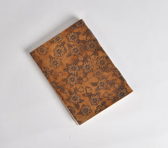 Embossed Floral Leather Diary