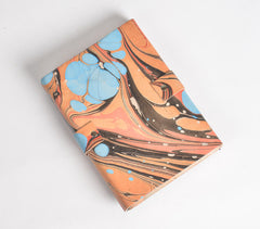 Hand Marbled Leather Diary