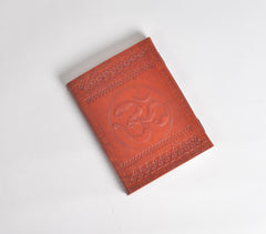 Embossed Mandala Leather Diary