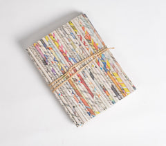 Recycled Rolled Newspaper Diary