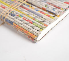 Recycled Rolled Newspaper Diary